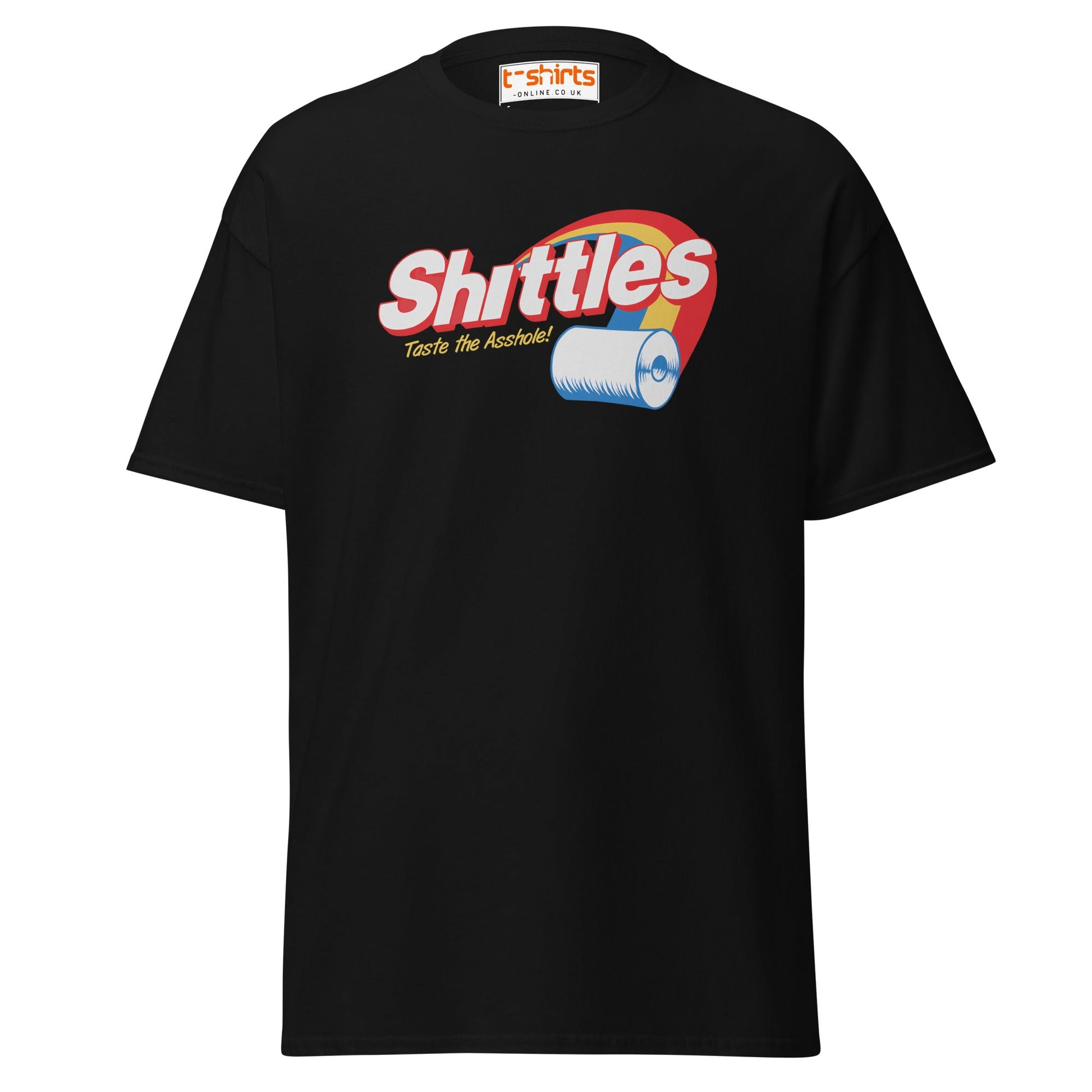 Shittles Parody T-Shirt – Funny Toilet Paper Gag Tee - Black - T-Shirts Online