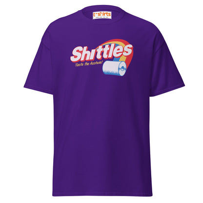 Shittles Parody T-Shirt – Funny Toilet Paper Gag Tee - Purple - T-Shirts Online