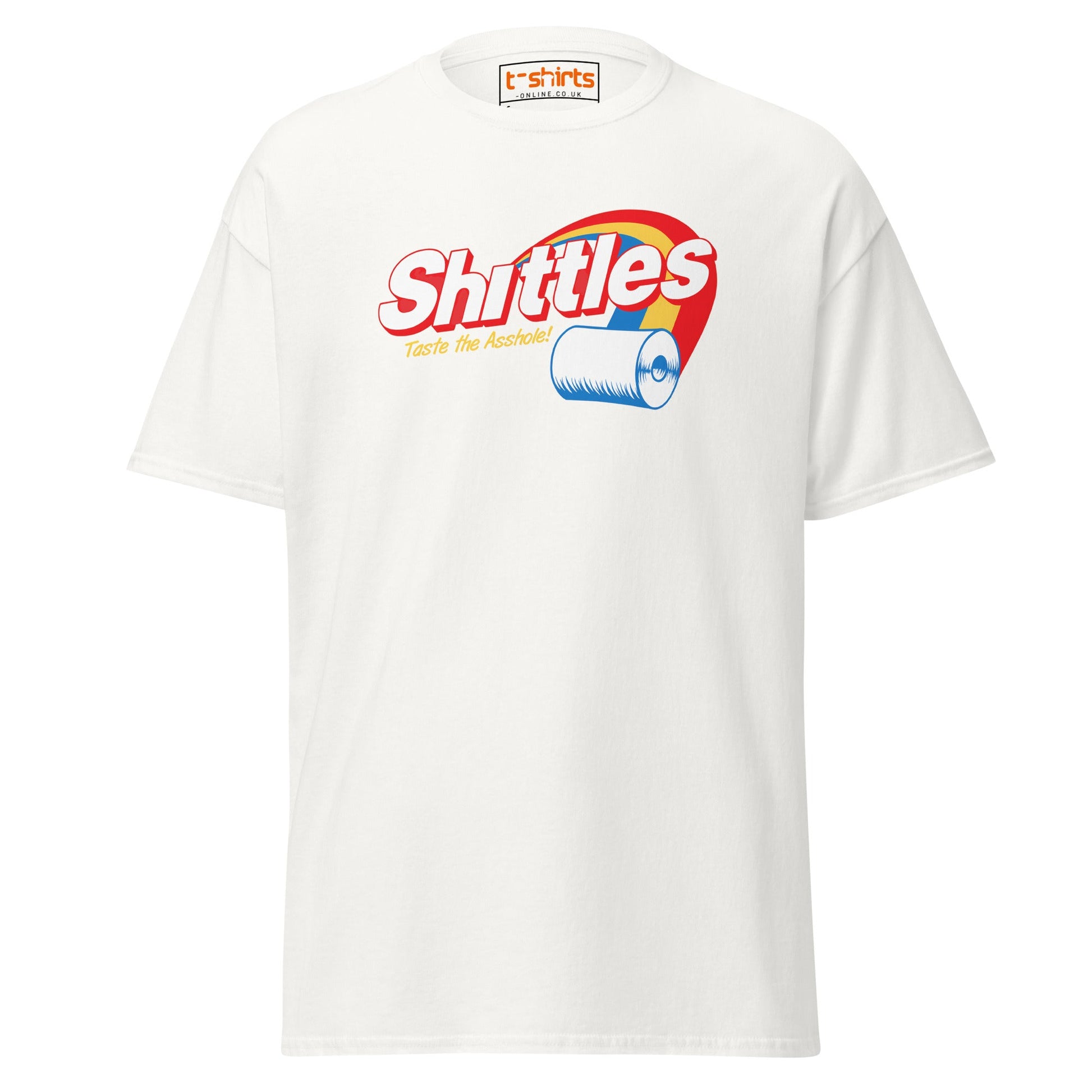 Shittles Parody T-Shirt – Funny Toilet Paper Gag Tee - White - T-Shirts Online