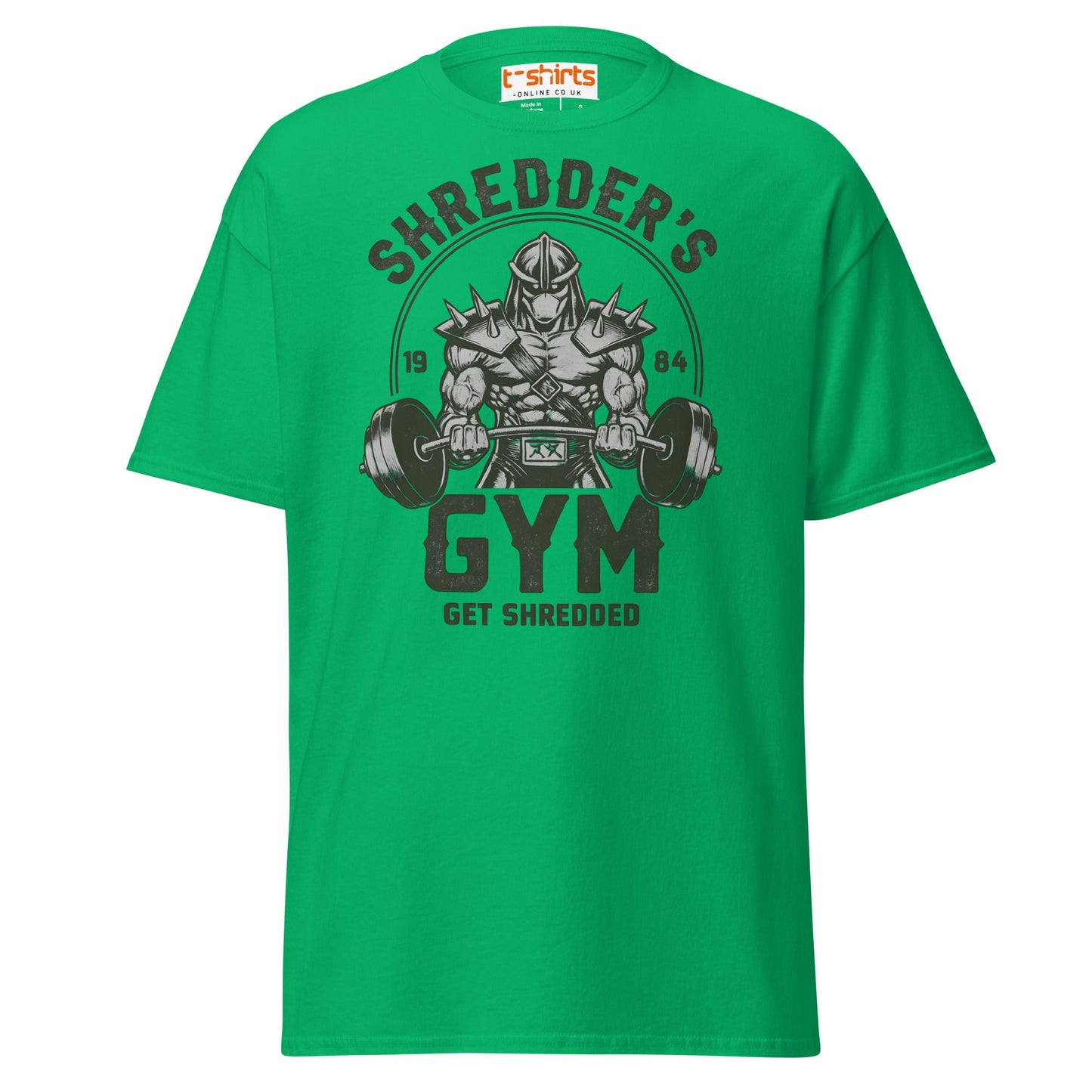 Shredder’s Gym T-Shirt | Get Shredded Funny Workout Tee - Irish Green - T-Shirts Online