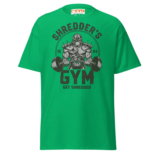 Shredder’s Gym T-Shirt | Get Shredded Funny Workout Tee - Irish Green - T-Shirts Online