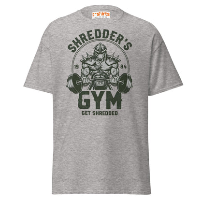 Shredder’s Gym T-Shirt | Get Shredded Funny Workout Tee - Sport Grey - T-Shirts Online