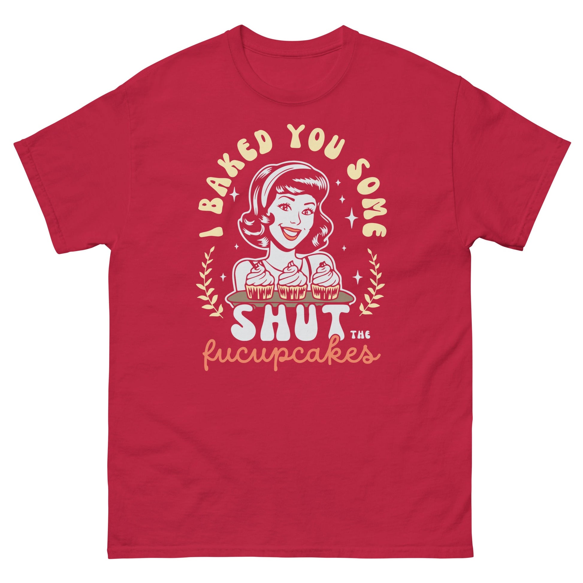 Shut The F#ckup Cakes | 18+ T-Shirt - Cardinal - T-Shirts Online