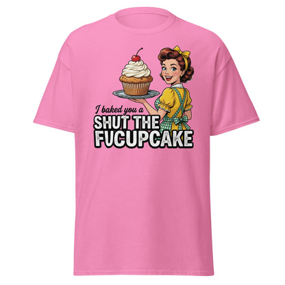 Shut The Fucupcake T-Shirt - Funny Retro Pin-Up Adult Humor Tee - Azalea - T-Shirts Online