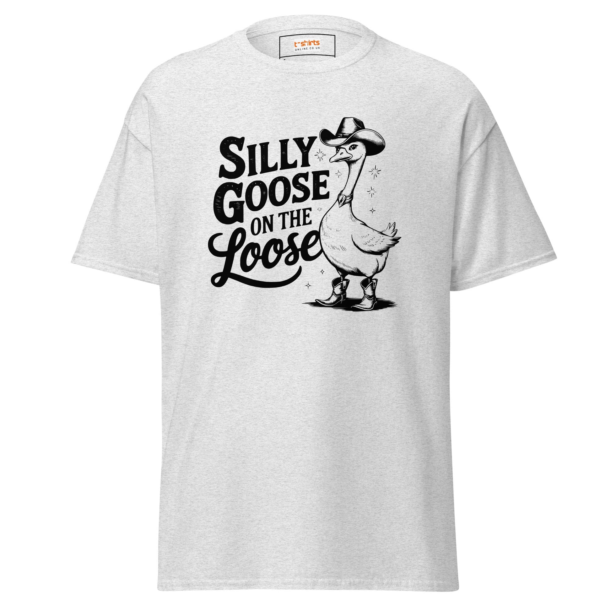 Silly Goose T-Shirt | Graphic Funny Women's Tee - Ash - T-Shirts Online