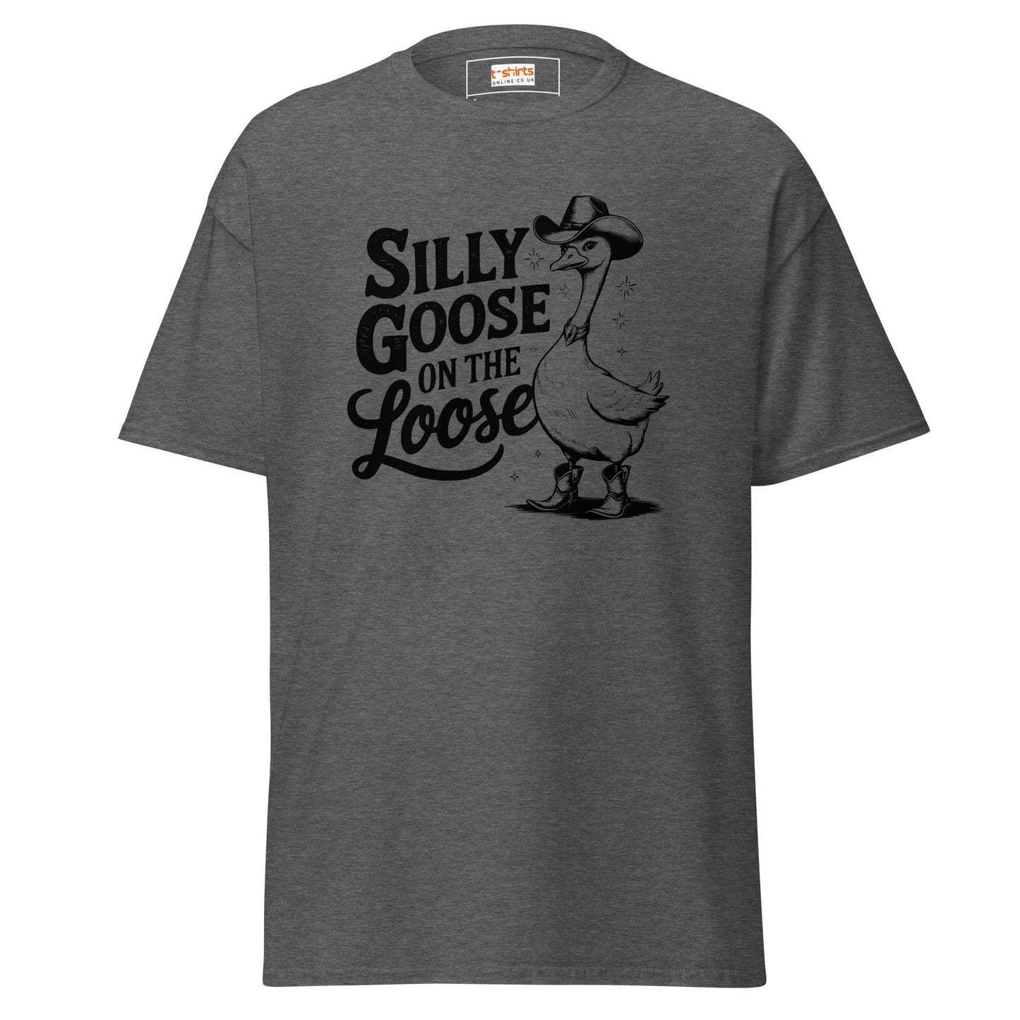Silly Goose T-Shirt | Graphic Funny Women's Tee - Dark Heather - T-Shirts Online