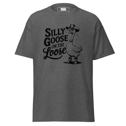 Silly Goose T-Shirt | Graphic Funny Women's Tee - Dark Heather - T-Shirts Online
