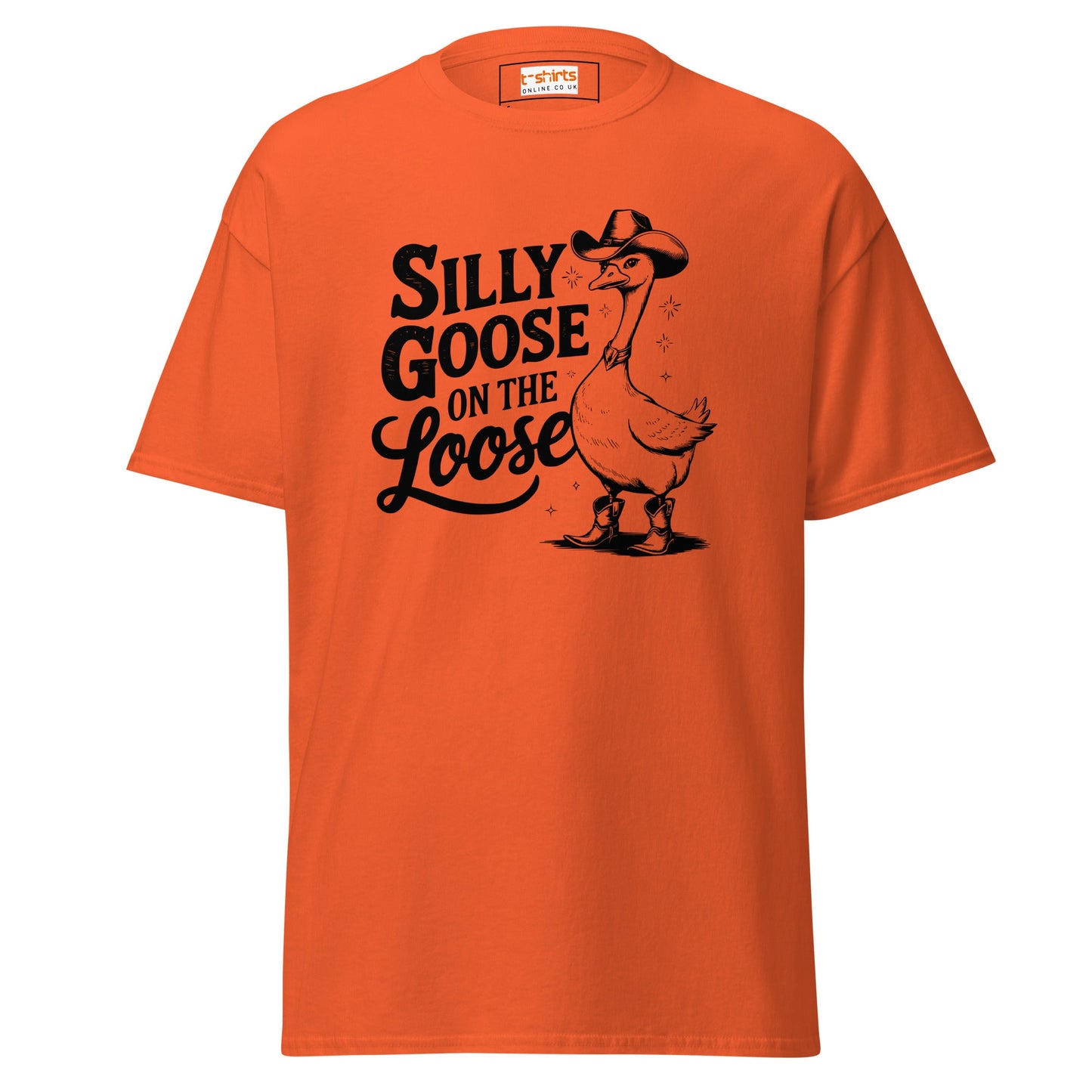 Silly Goose T-Shirt | Graphic Funny Women's Tee - Orange - T-Shirts Online