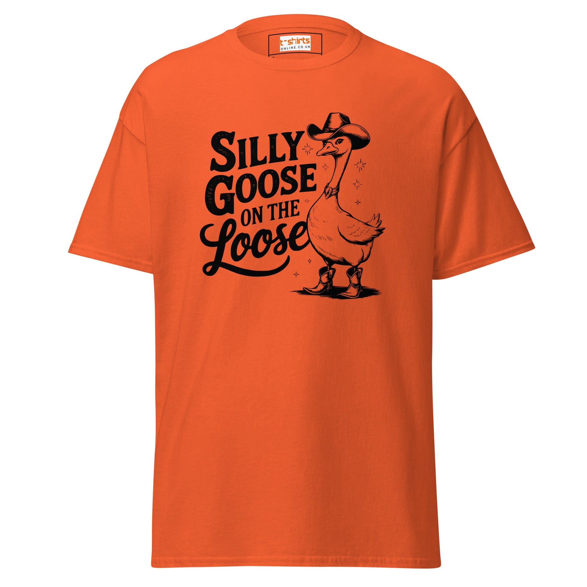 Silly Goose T-Shirt | Graphic Funny Women's Tee - Orange - T-Shirts Online