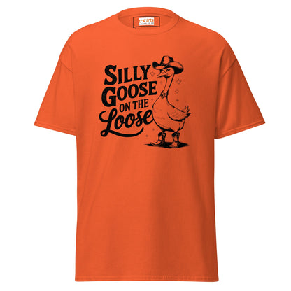 Silly Goose T-Shirt | Graphic Funny Women's Tee - Orange - T-Shirts Online