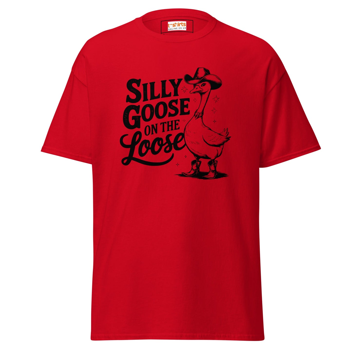 Silly Goose T-Shirt | Graphic Funny Women's Tee - Red - T-Shirts Online