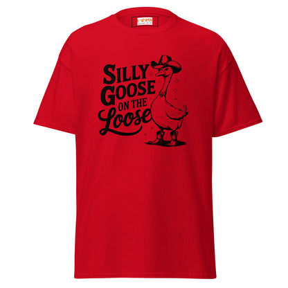 Silly Goose T-Shirt | Graphic Funny Women's Tee - Red - T-Shirts Online