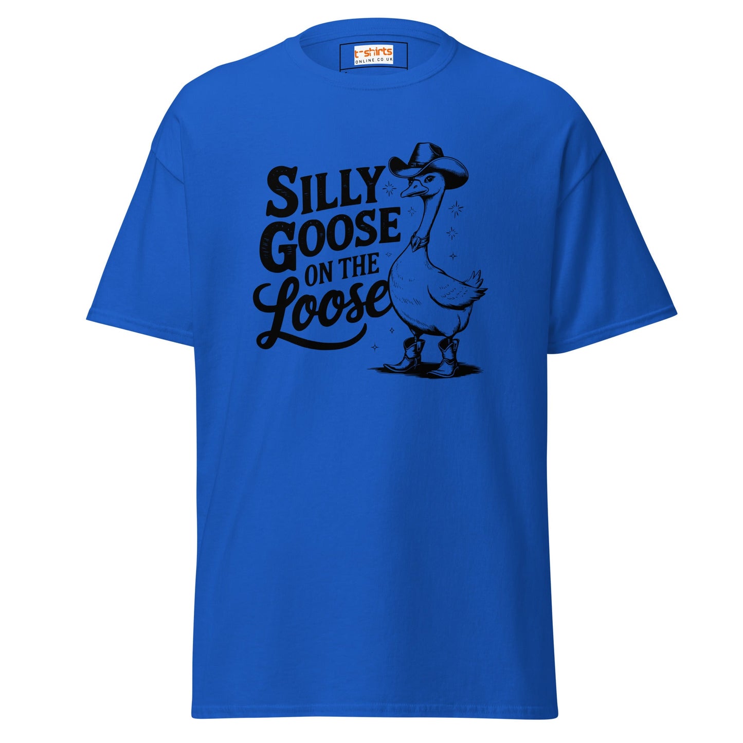 Silly Goose T-Shirt | Graphic Funny Women's Tee - Royal - T-Shirts Online