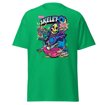 Skelet - O's Cereal T-Shirt – Funny Grim Reaper Parody Tee - Irish Green - T-Shirts Online