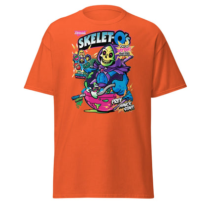 Skelet - O's Cereal T-Shirt – Funny Grim Reaper Parody Tee - Orange - T-Shirts Online