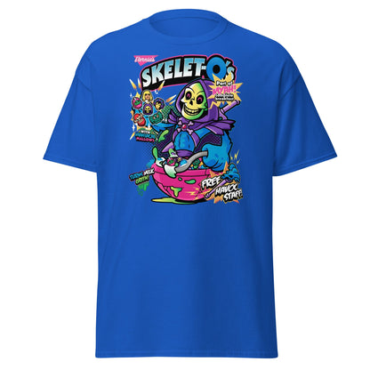 Skelet - O's Cereal T-Shirt – Funny Grim Reaper Parody Tee - Royal - T-Shirts Online