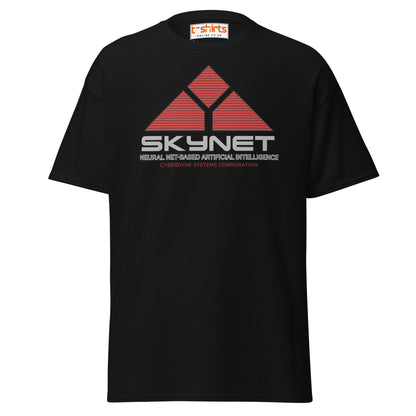 Skynet Logo T-Shirt – Sci - Fi Movie Fans Tee - Black - T-Shirts Online