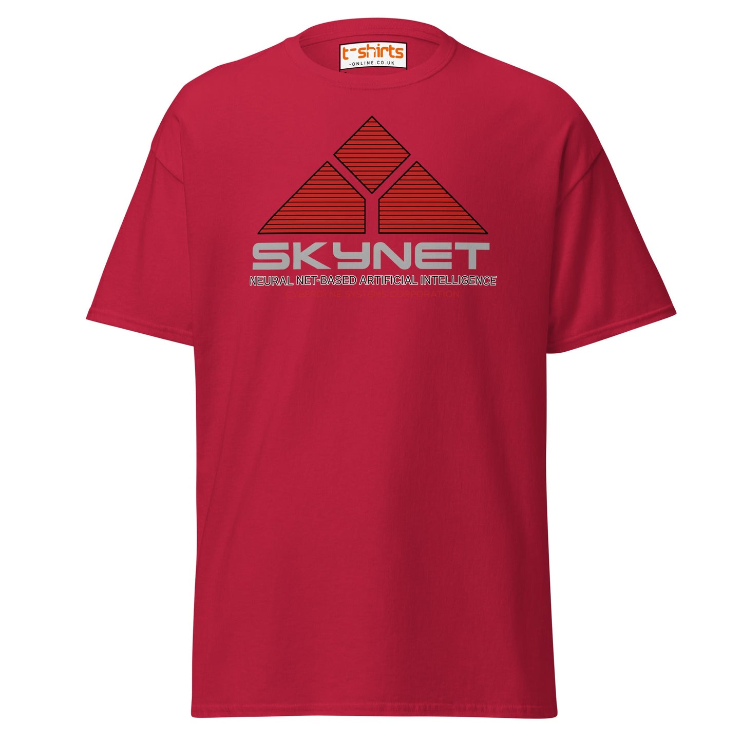 Skynet Logo T-Shirt – Sci - Fi Movie Fans Tee - Cardinal - T-Shirts Online