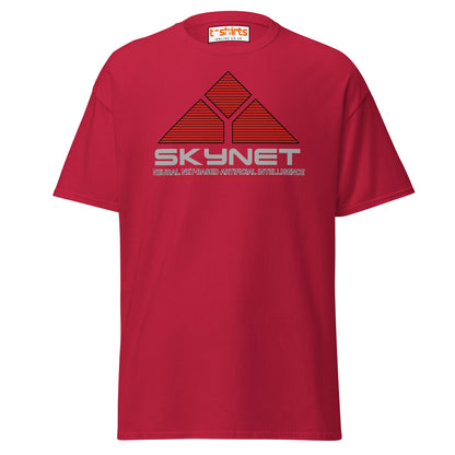 Skynet Logo T-Shirt – Sci - Fi Movie Fans Tee - Cardinal - T-Shirts Online