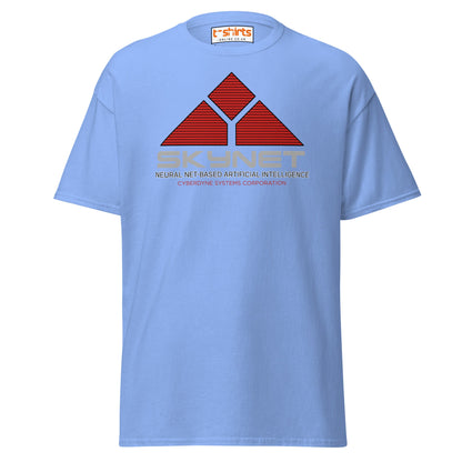 Skynet Logo T-Shirt – Sci - Fi Movie Fans Tee - Carolina Blue - T-Shirts Online