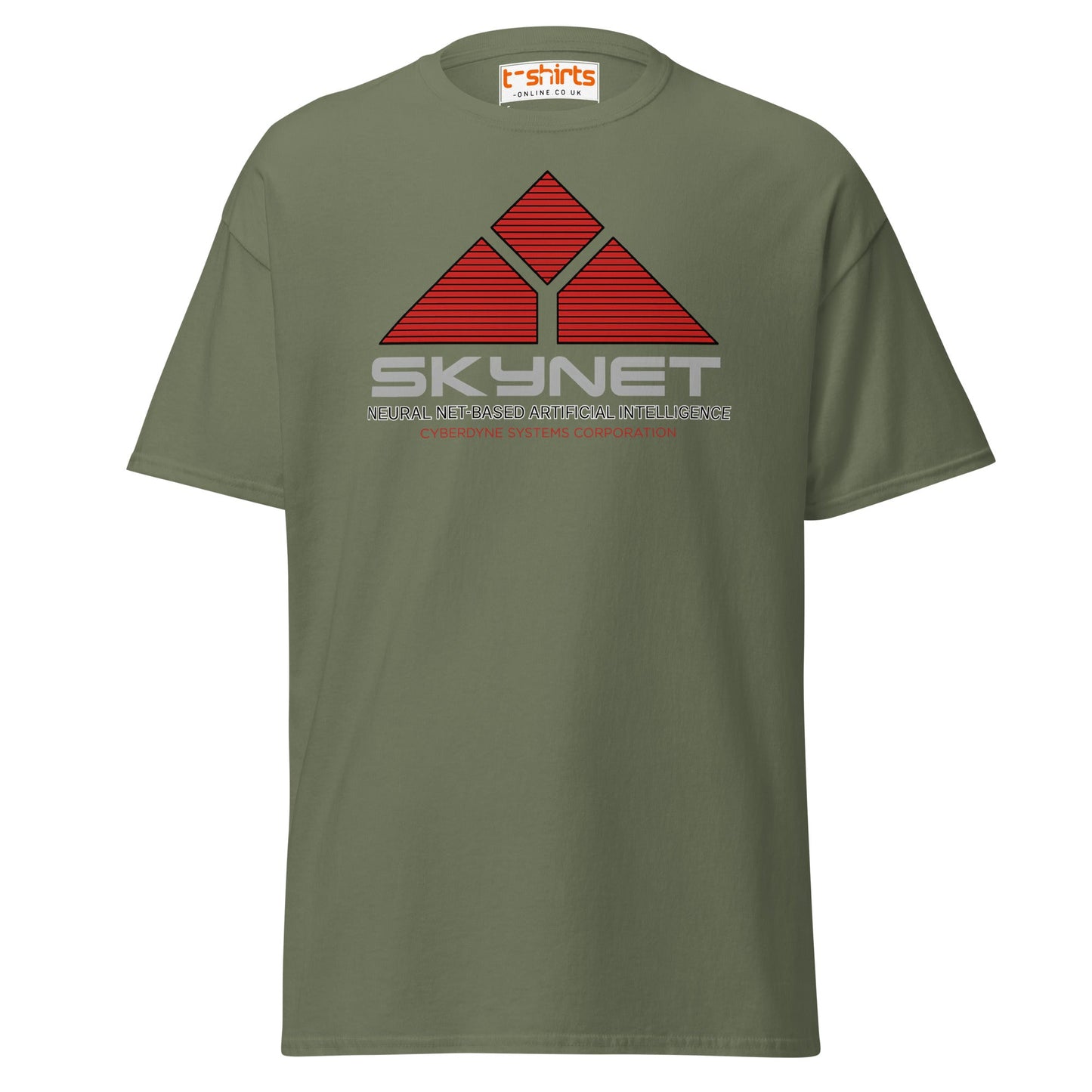 Skynet Logo T-Shirt – Sci - Fi Movie Fans Tee - Military Green - T-Shirts Online