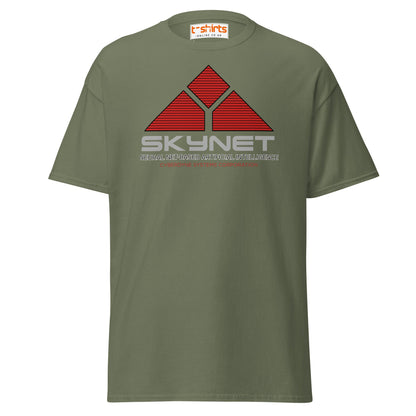 Skynet Logo T-Shirt – Sci - Fi Movie Fans Tee - Military Green - T-Shirts Online