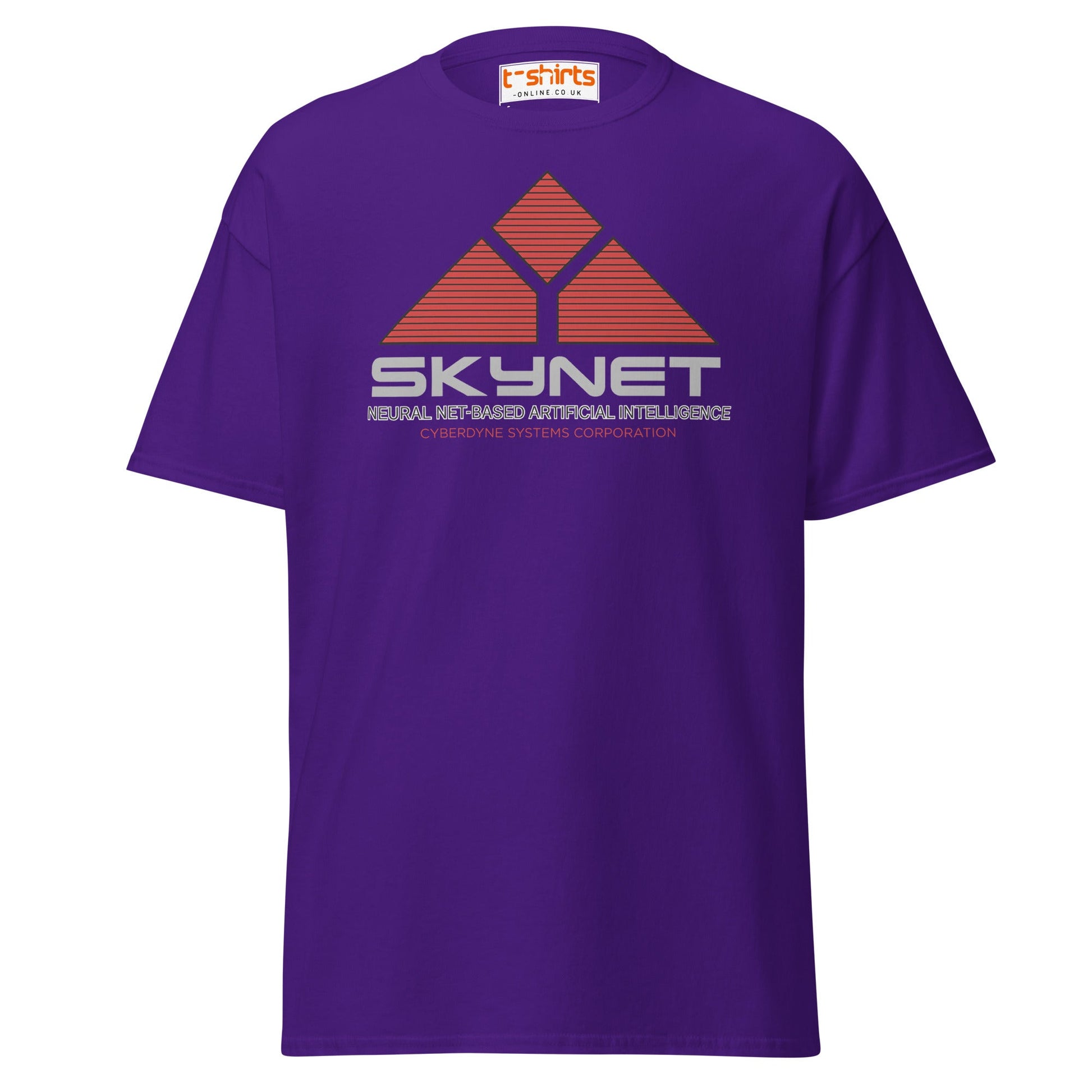 Skynet Logo T-Shirt – Sci - Fi Movie Fans Tee - Purple - T-Shirts Online