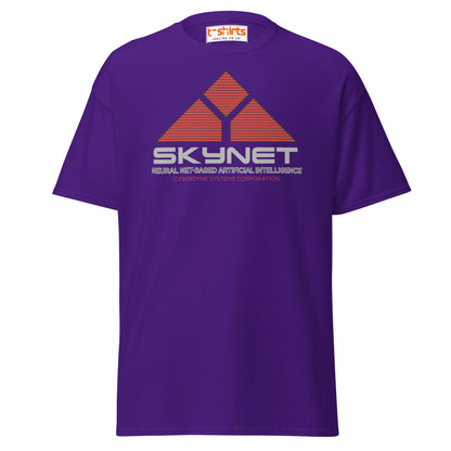Skynet Logo T-Shirt – Sci - Fi Movie Fans Tee - Purple - T-Shirts Online