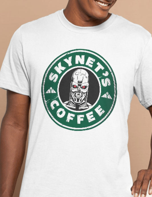 Skynet's Coffee | Movie Parody T-Shirt - Black - T-Shirts Online