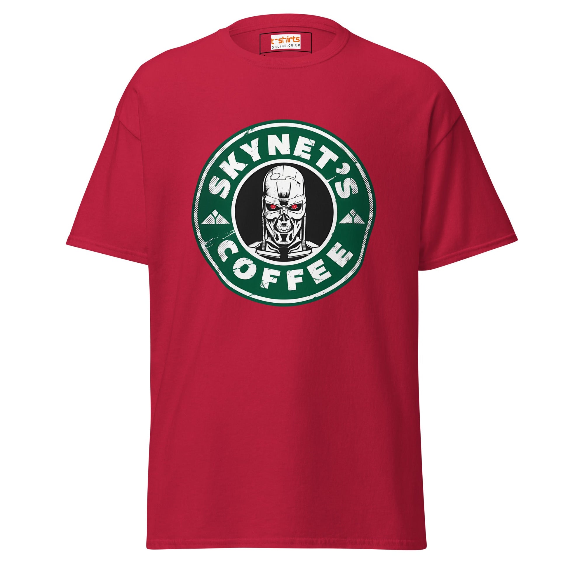 Skynets Coffee | Movie Parody T-Shirt - Cardinal - T-Shirts Online