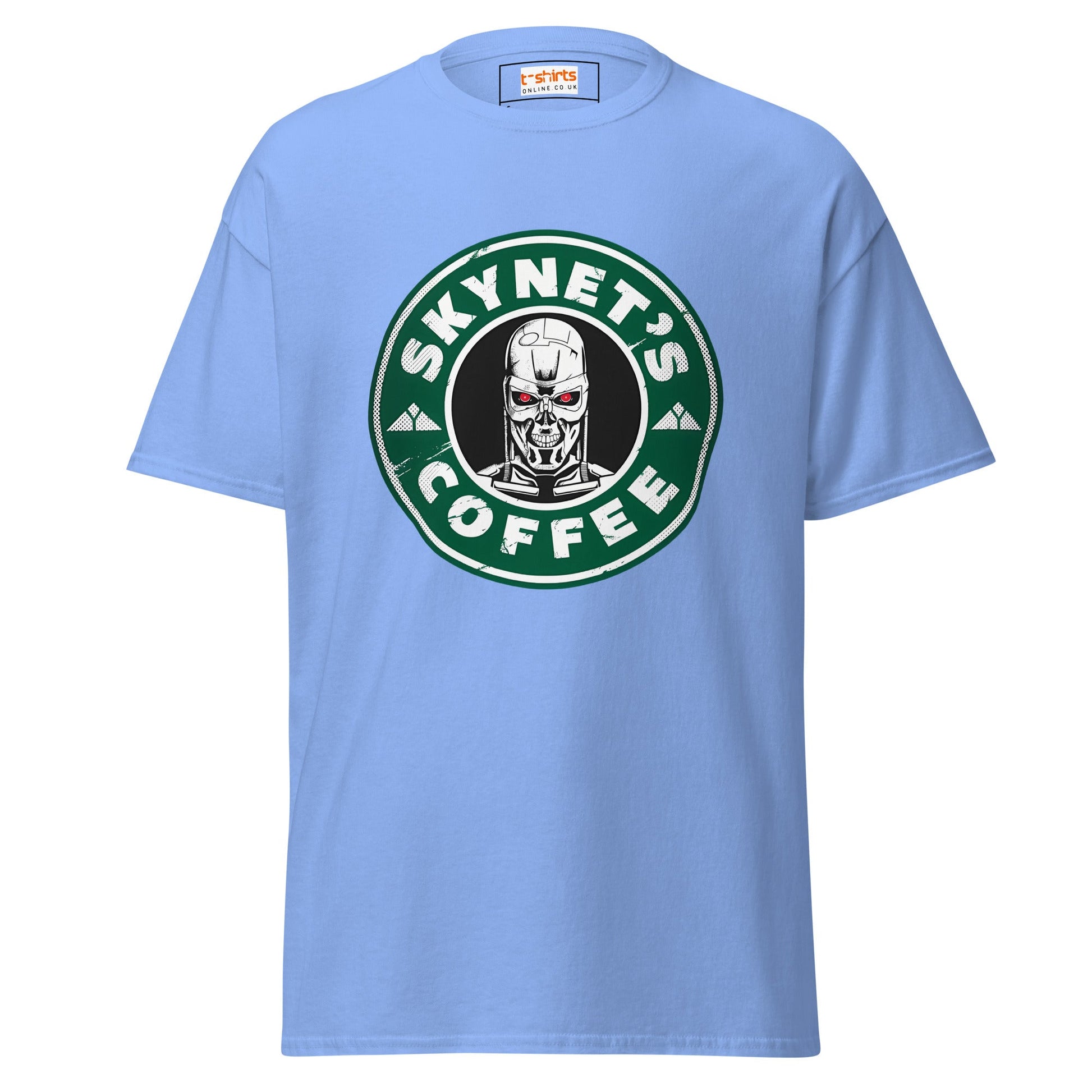 Skynets Coffee | Movie Parody T-Shirt - Carolina Blue - T-Shirts Online