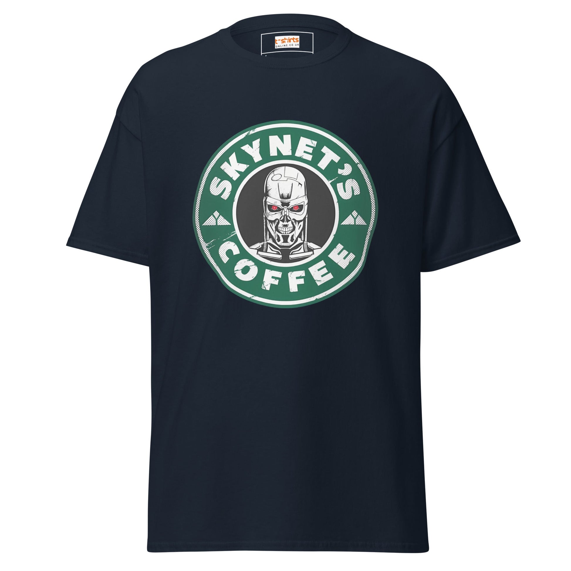 Skynets Coffee | Movie Parody T-Shirt - Navy - T-Shirts Online