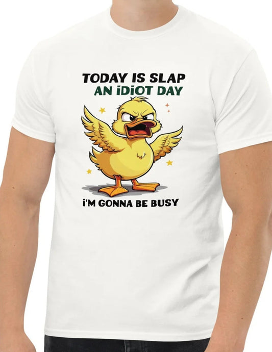Slap an Idiot Day | Duck T-Shirt - Cardinal - T-Shirts Online