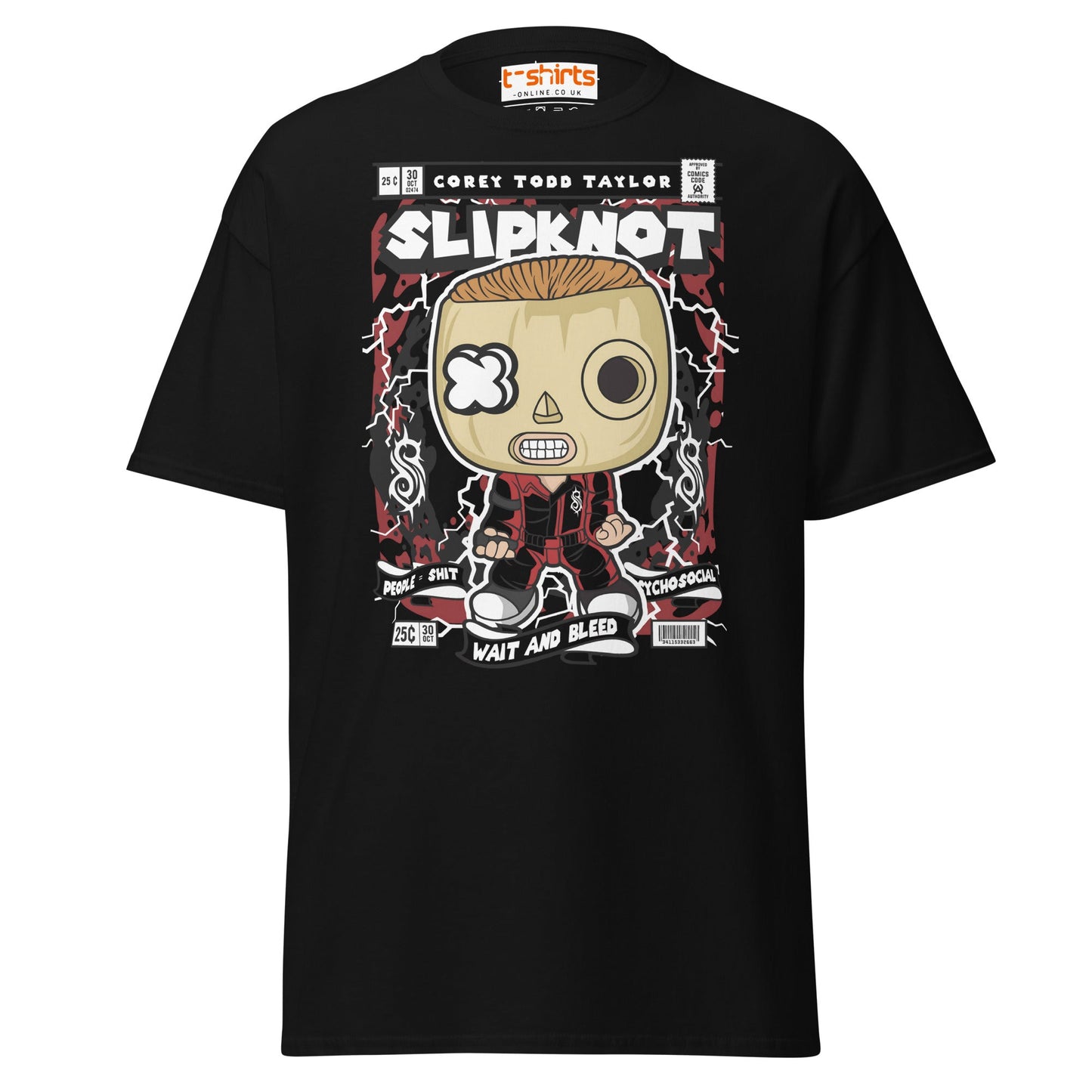 Slipknot Corey Taylor Funko Style T-Shirt - Black - T-Shirts Online