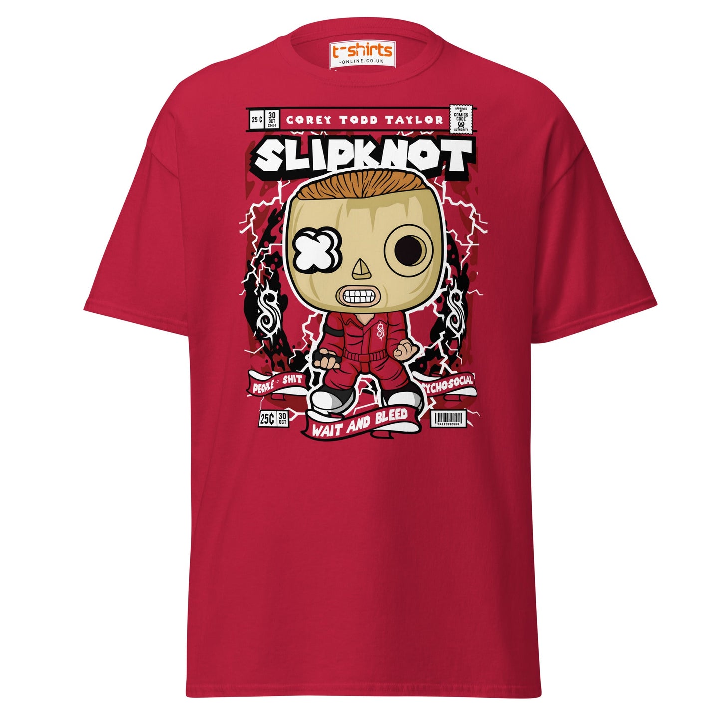 Slipknot Corey Taylor Funko Style T-Shirt - Cardinal - T-Shirts Online