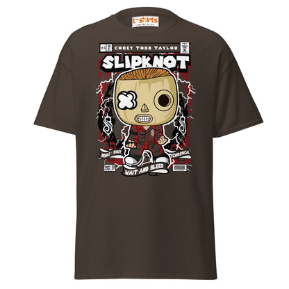 Slipknot Corey Taylor Funko Style T-Shirt - Dark Chocolate - T-Shirts Online