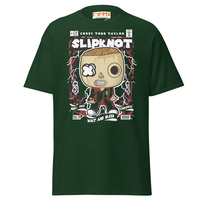 Slipknot Corey Taylor Funko Style T-Shirt - Forest Green - T-Shirts Online