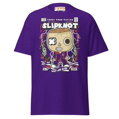 Slipknot Corey Taylor Funko Style T-Shirt - Purple - T-Shirts Online