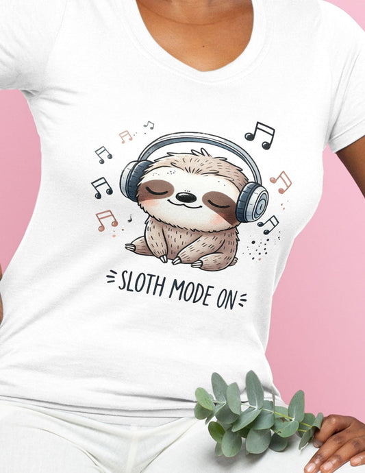 Sloth Mode On | Sloth T-Shirt - Black - T-Shirts Online