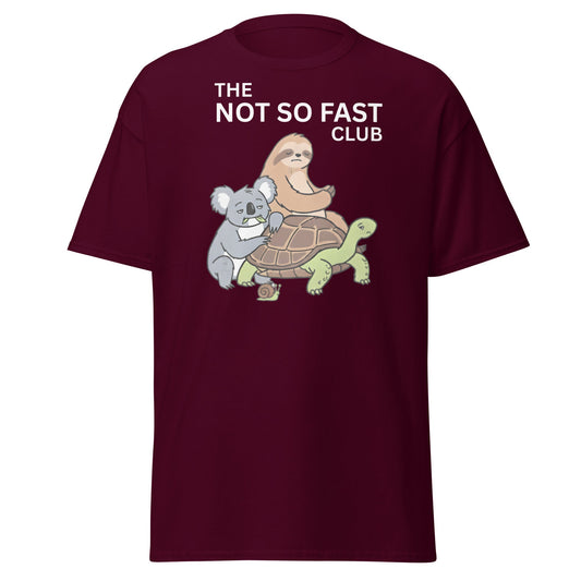 Slow Squad T-Shirt - Maroon - T-Shirts Online