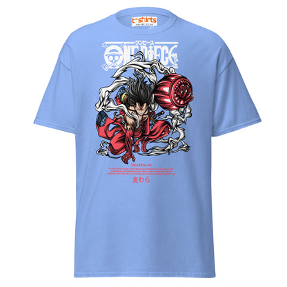 Snakeman Gear 4 T-Shirt – Anime Fighter Power Tee - Carolina Blue - T-Shirts Online