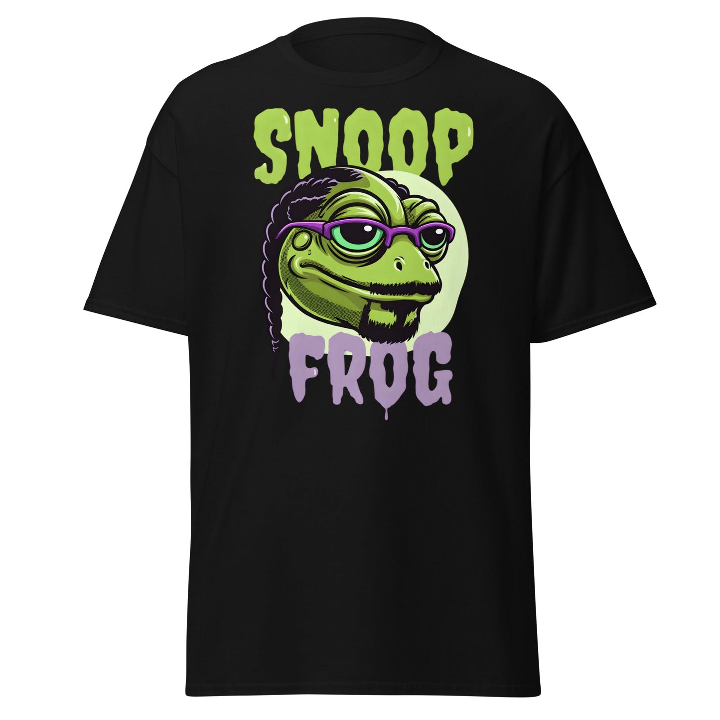 Snoop Frog T-Shirt | Funny Hip Hop Parody Graphic Tee - Black - T-Shirts Online
