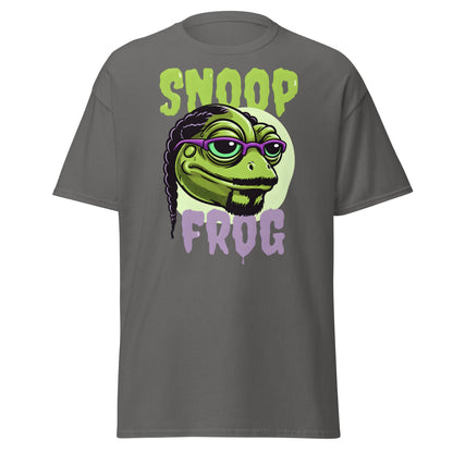 Snoop Frog T-Shirt | Funny Hip Hop Parody Graphic Tee - Charcoal - T-Shirts Online