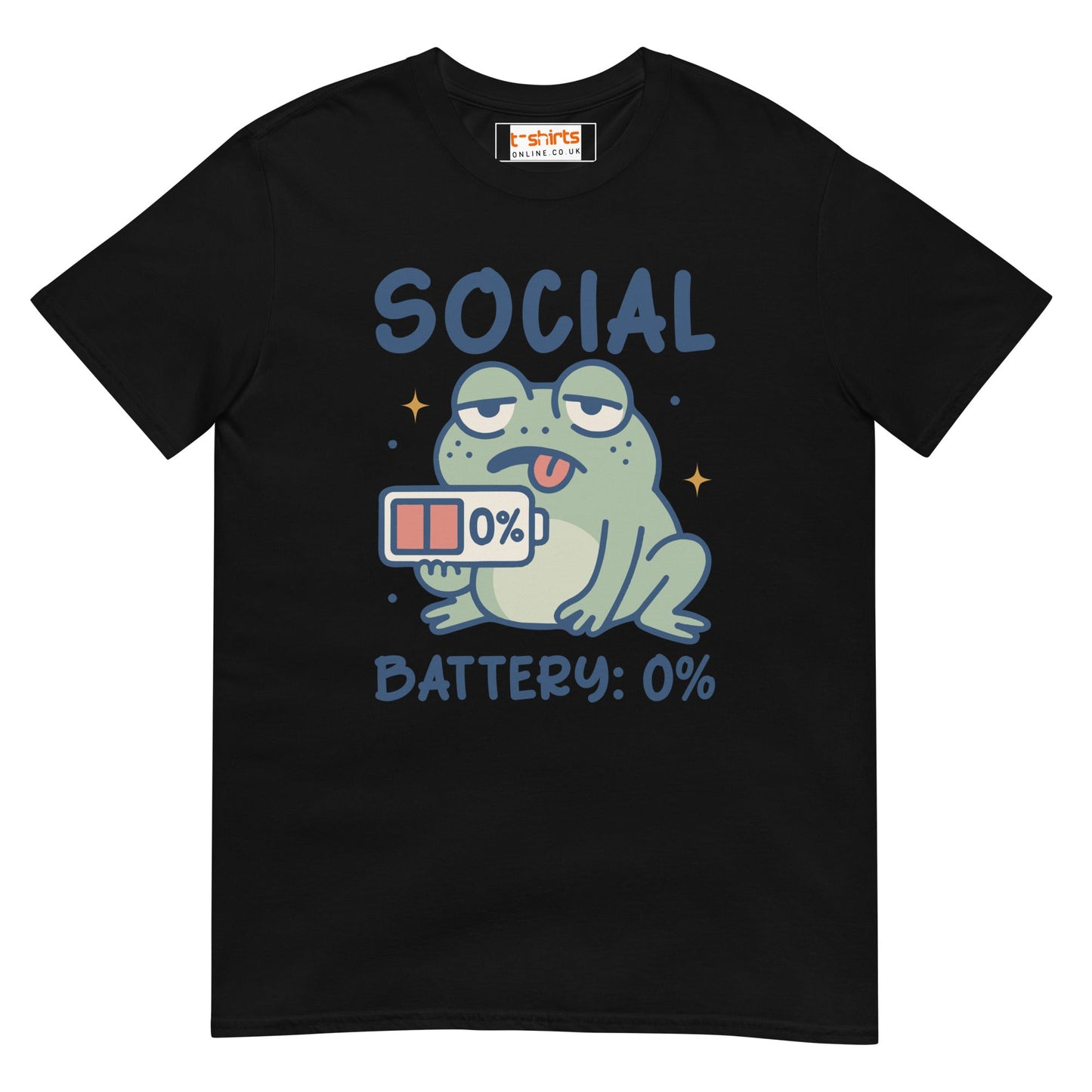 Social Battery T-Shirt - Black - T-Shirts Online