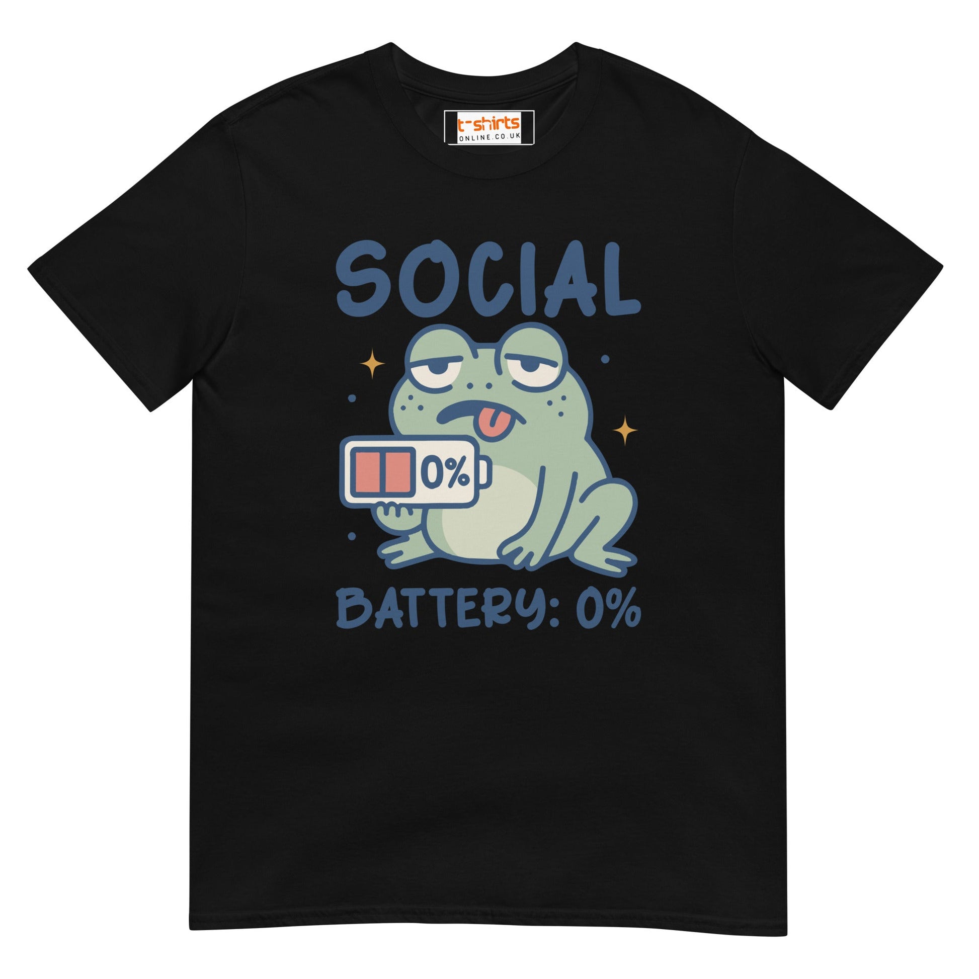 Social Battery T-Shirt - Black - T-Shirts Online