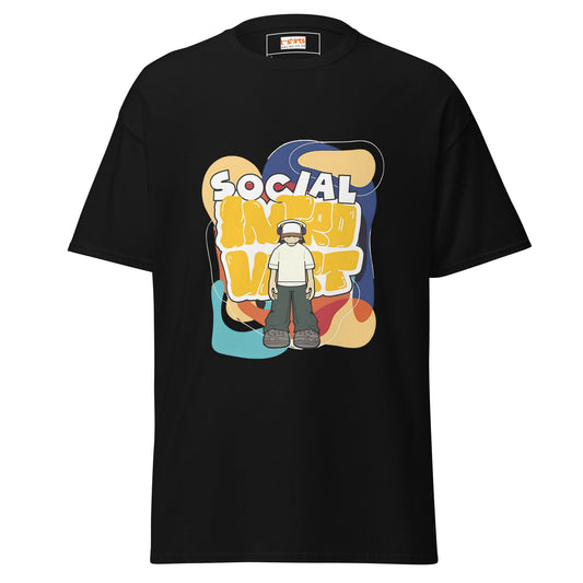 Social Introvert | Graphic T-Shirt - Black - T-Shirts Online
