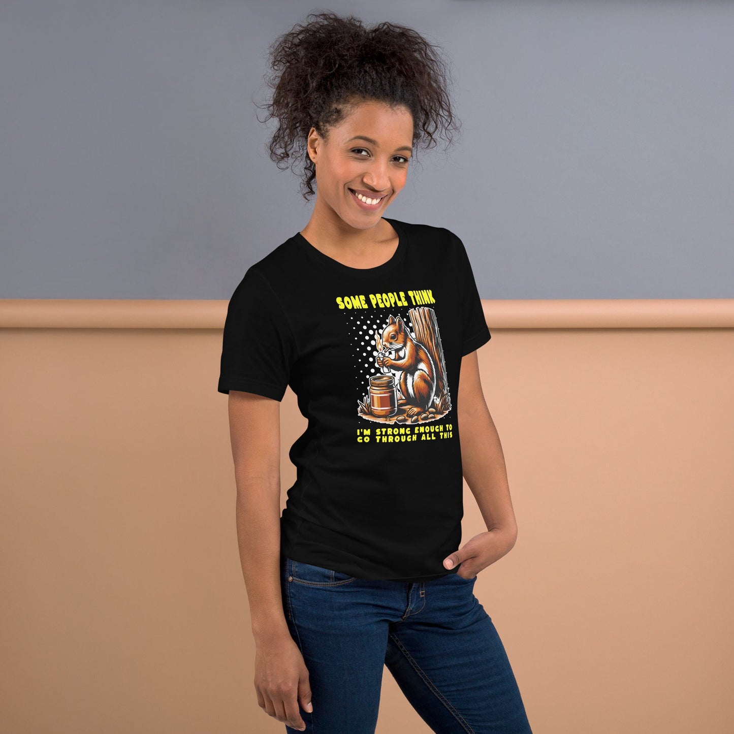 Some People Think T-Shirt | Funny Slogan T-Shirt - Black - T-Shirts Online
