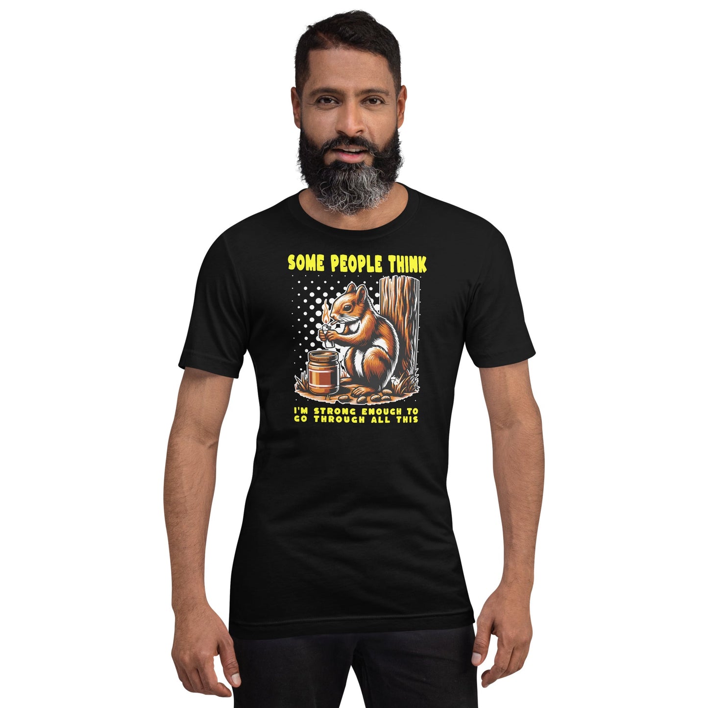 Some People Think T-Shirt | Funny Slogan T-Shirt - Black - T-Shirts Online