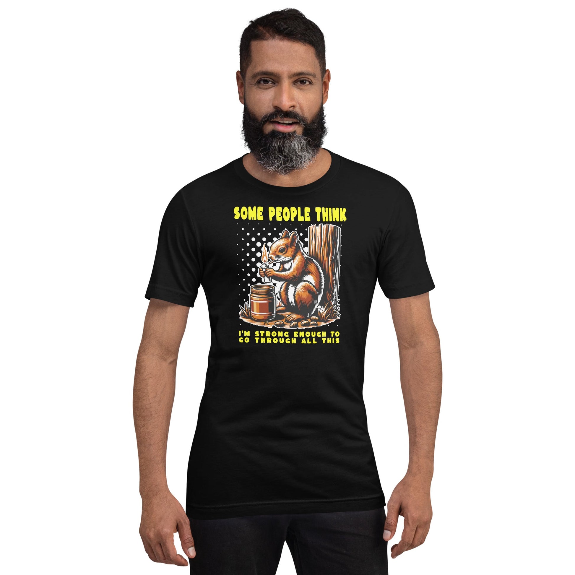 Some People Think T-Shirt | Funny Slogan T-Shirt - Black - T-Shirts Online