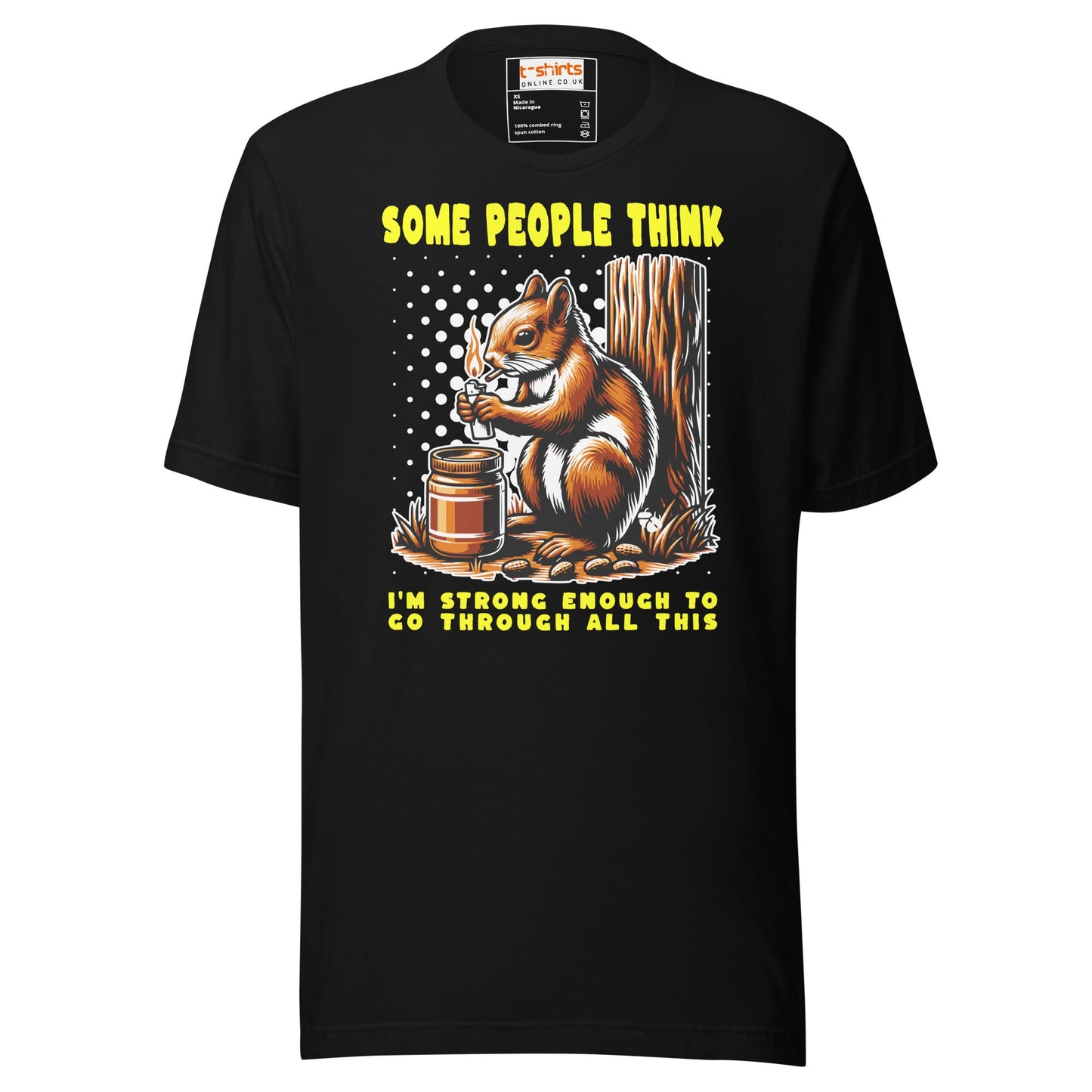 Some People Think T-Shirt | Funny Slogan T-Shirt - Black - T-Shirts Online